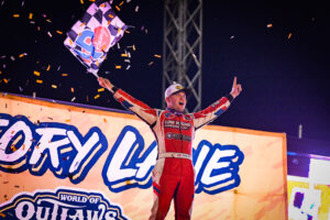 Pierce in Victory Lane