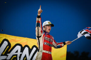 Pierce in Victory Lane