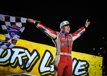 Pierce in Victory Lane