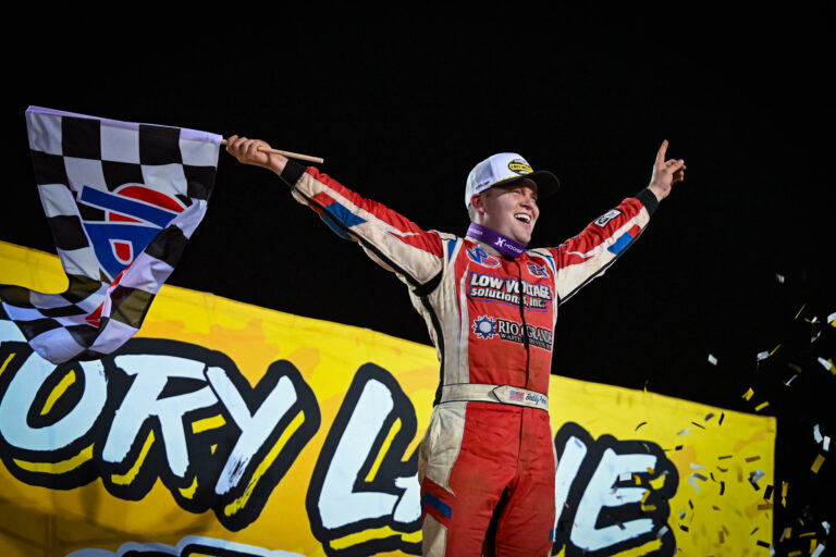 Pierce in Victory Lane
