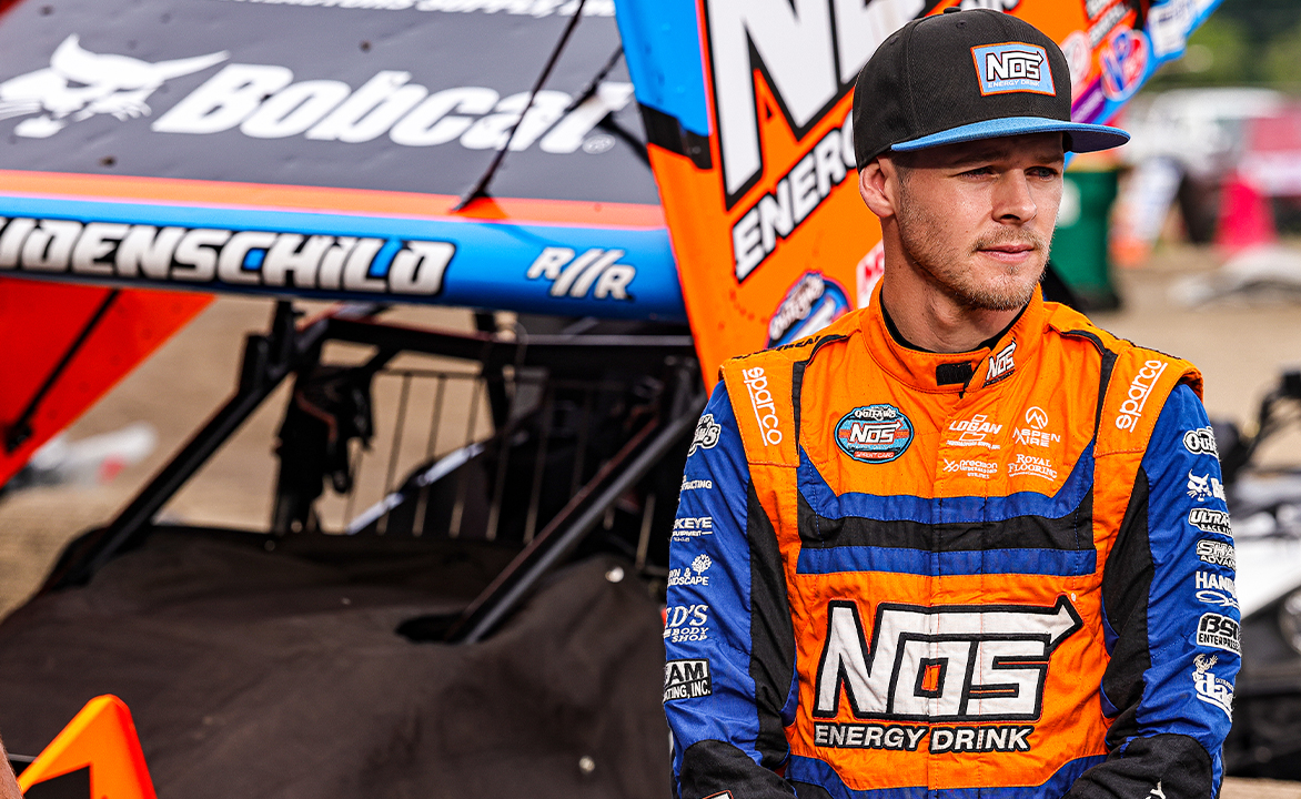 Sheldon Haudenschild in his fire suit