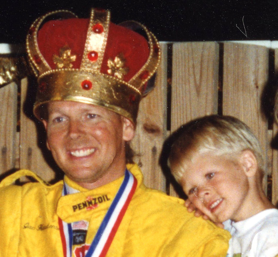 Sheldon Haudenschild with Jac Haudenschild at the 1998 Kings Royal