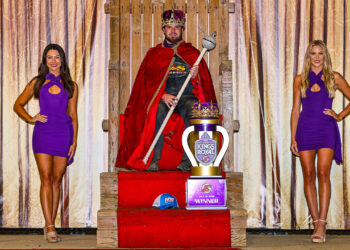 Anthony Macri in Kings Royal Victory Lane at Eldora Speedway