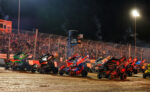 World of Outlaws Four-Wide Salute at Ohsweken Speedway
